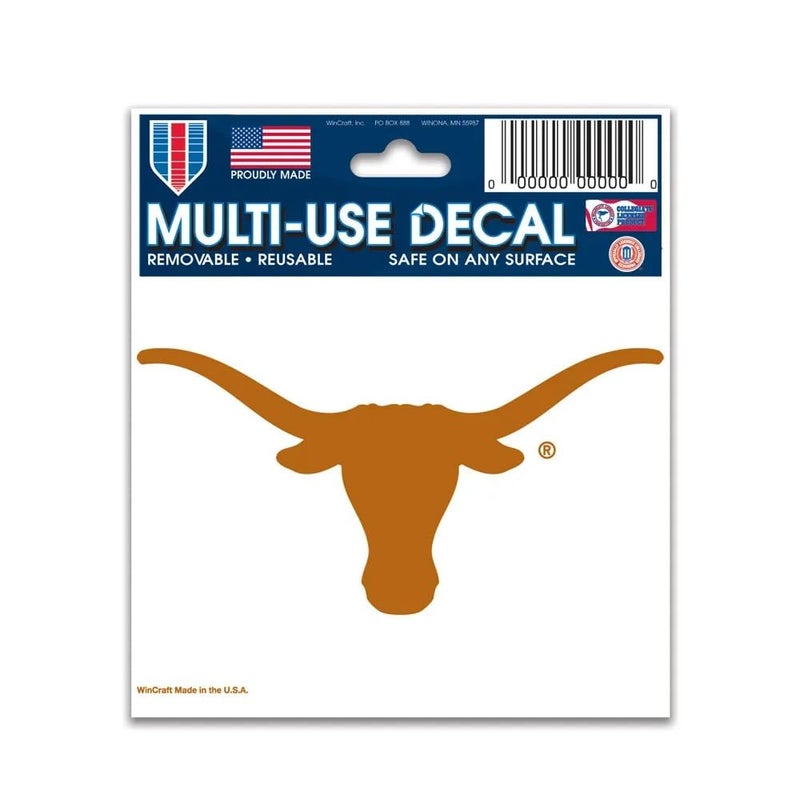 Wincraft NCAA University of Texas 91299012 Multi-Use Decal, 3"" x 4"" - Image 1